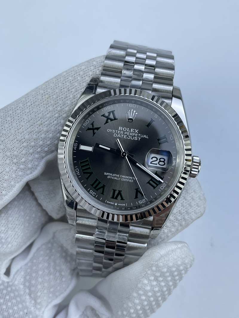 (준비완료/특급배송)NO.3105/VS공장 롤렉스 데이저스트 36MM 윔블던 로만인덱스 쥬빌레 플루티드 3235