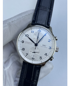 (준비완료/특급배송)NO.3162/ZF공장 V3 IWC IW3716 포루트기저 화이트다이얼 블루핸즈 가죽
