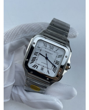 (당일출고/2~3일도착)NO.8/AF공장 까르띠에 산토스 40MM 2018 스틸 화이트다이얼 브슬